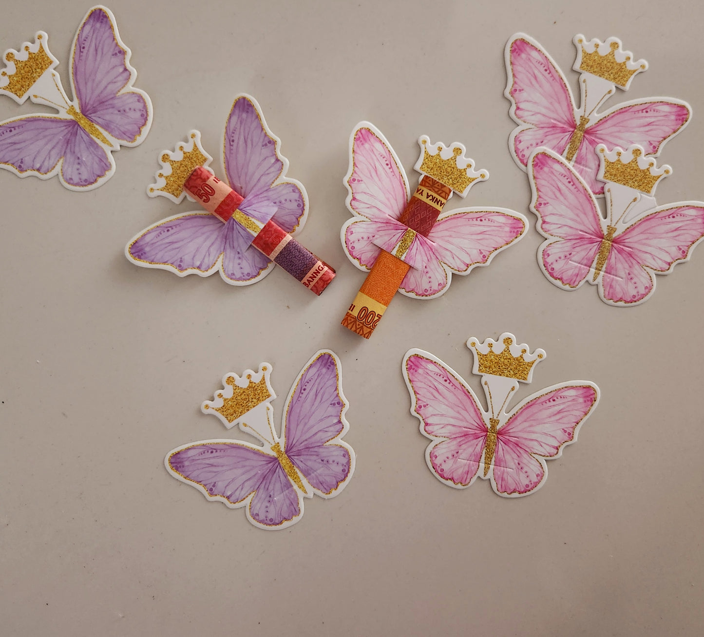 Butterfly Money Holders (6 pack)