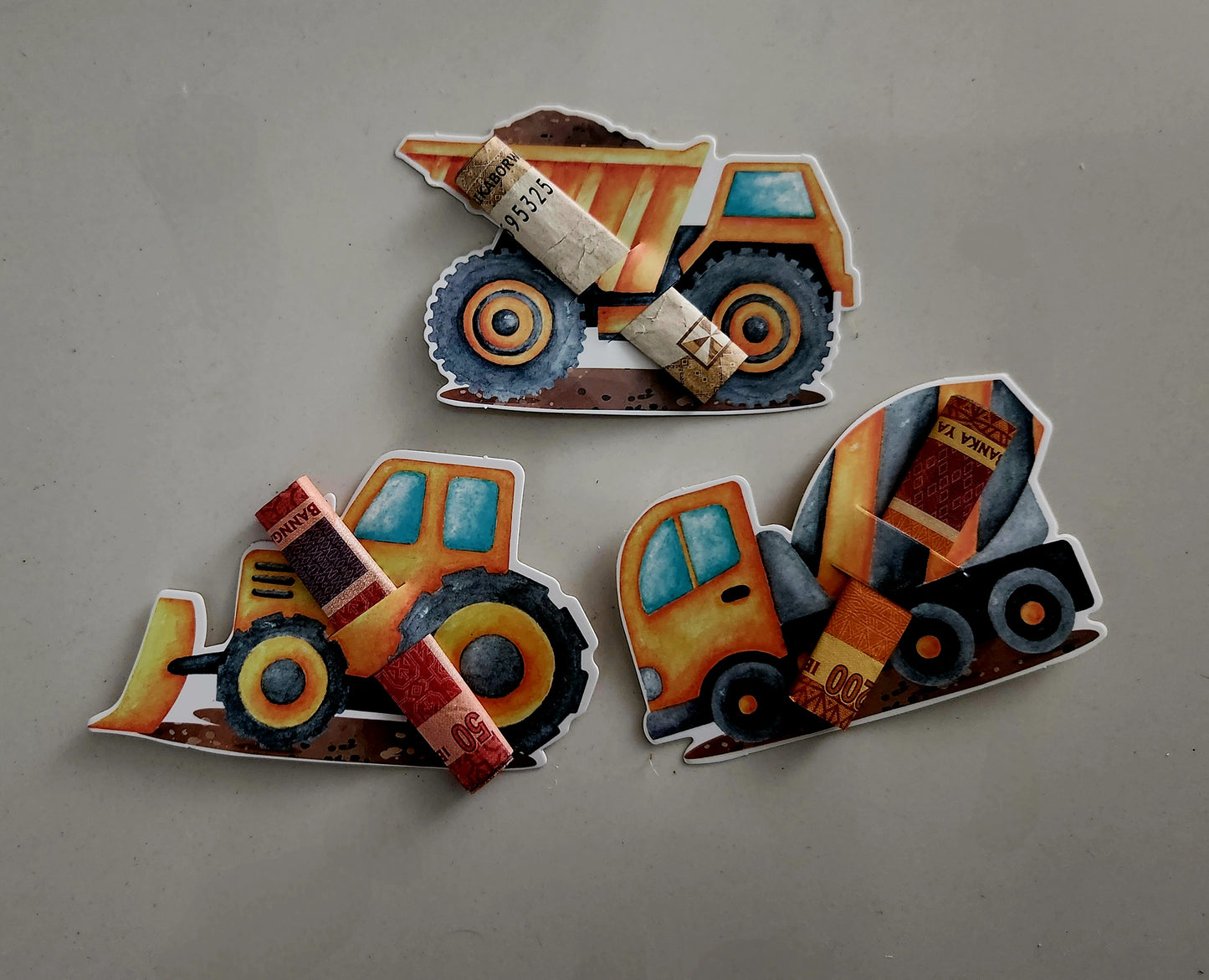 Construction Theme Money Holder (Pack of 6)