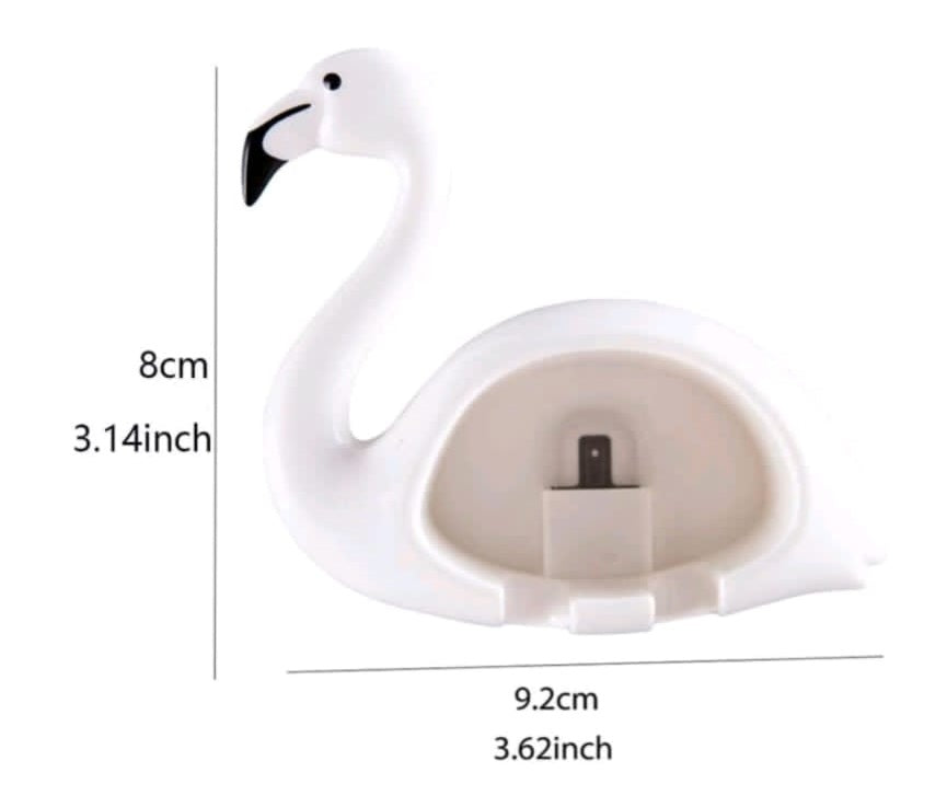 Flamingo tooth brush holder
