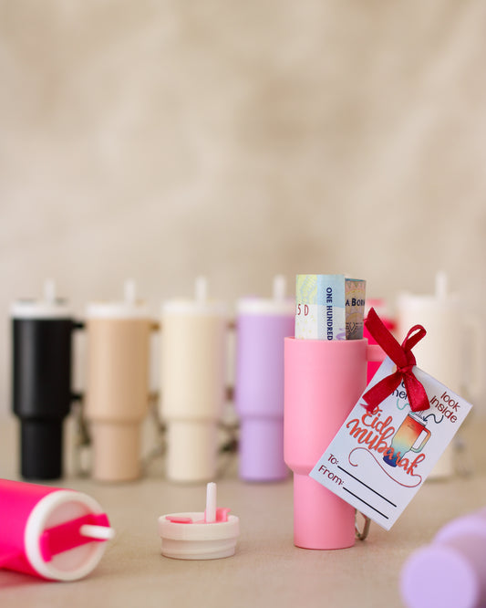 Money Holder Cup Keyrings - pack of 4