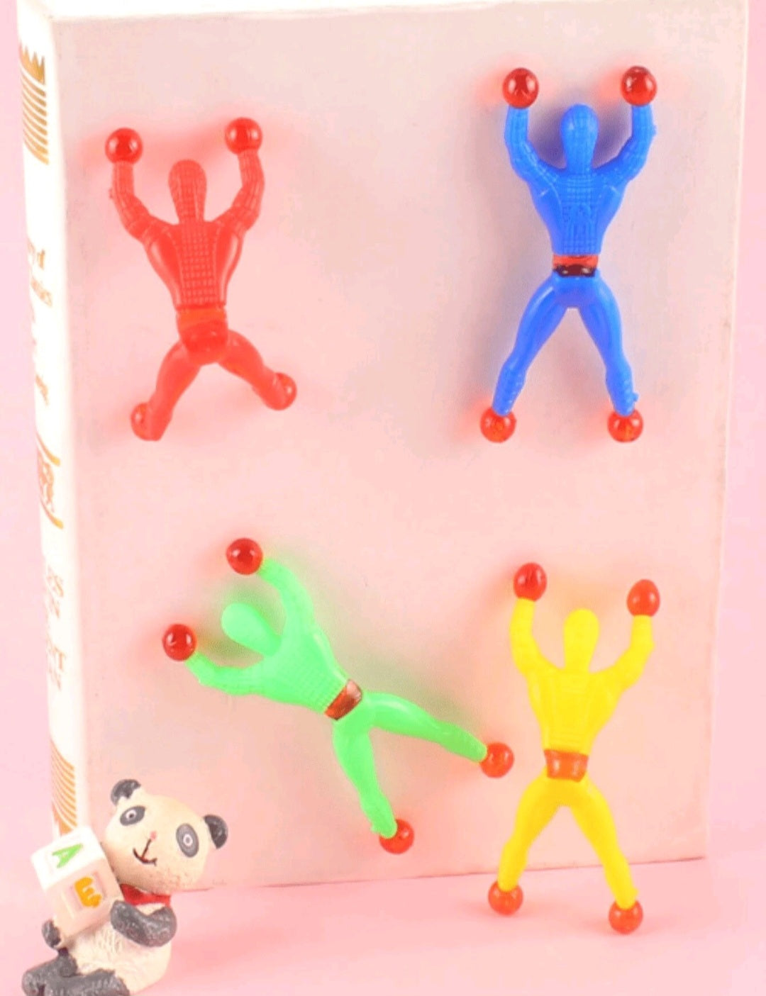 Stretchy climbing man toy