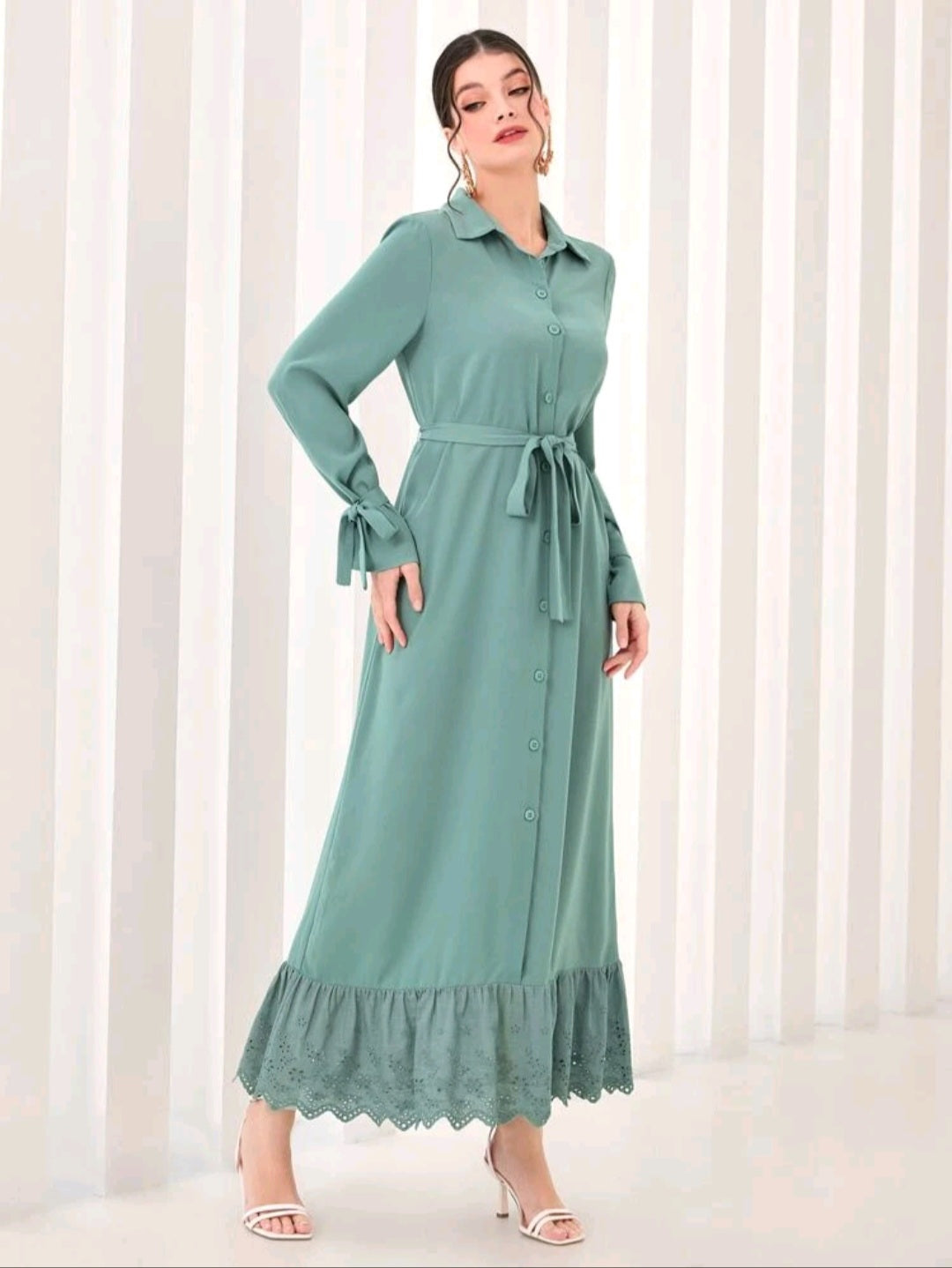 Mint Shirt Dress