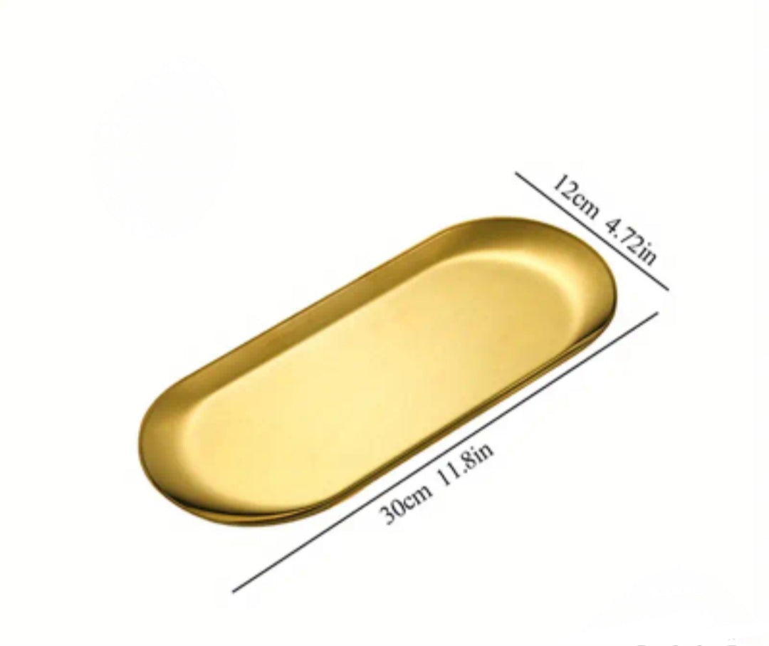 Gold Stainless Steel Tray