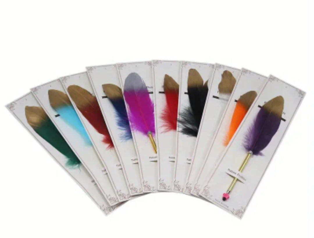 Feather pens
