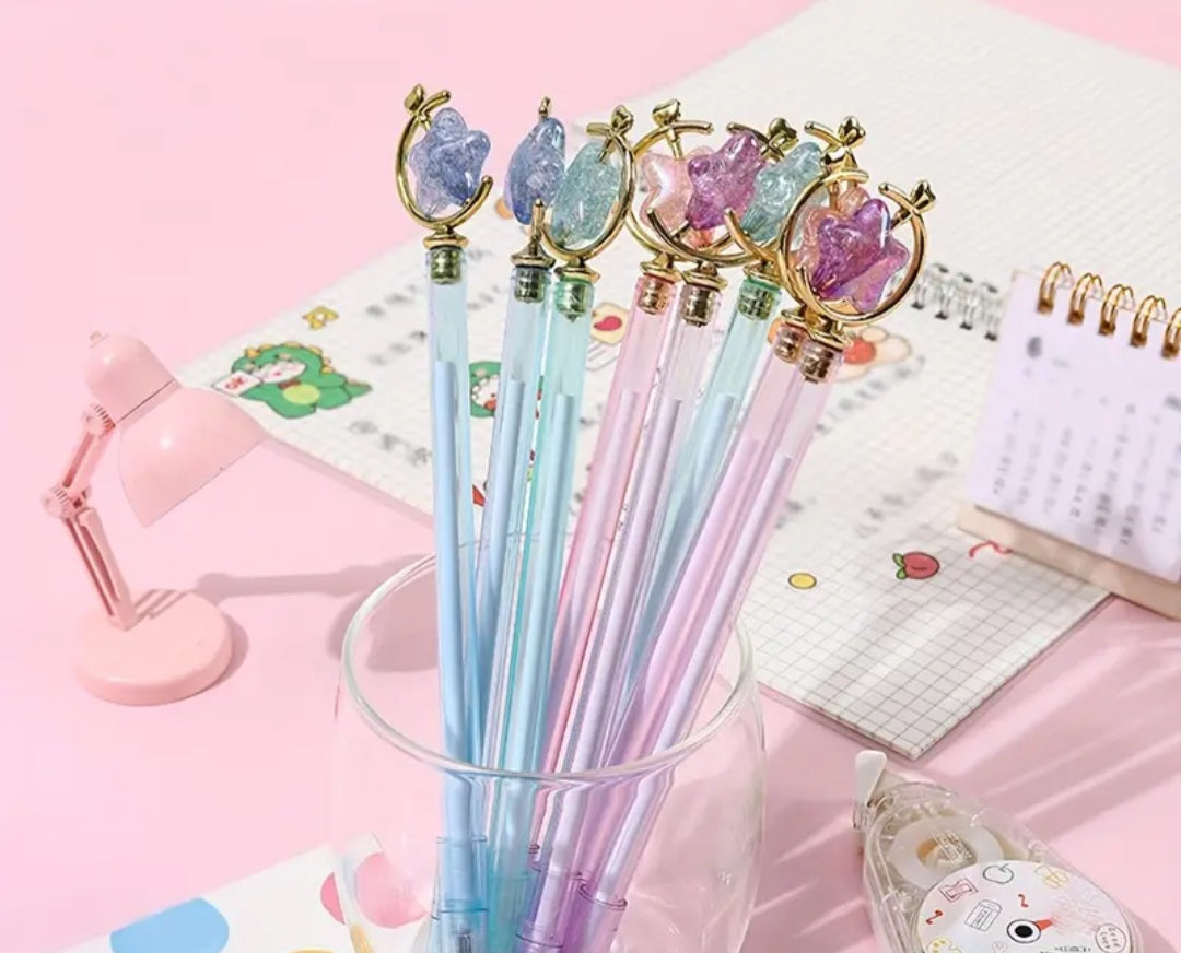 4 pcs moon/star pen set
