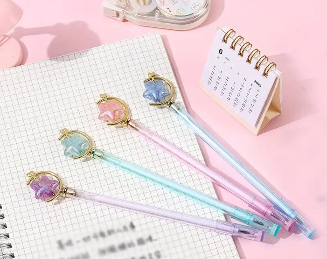 4 pcs moon/star pen set