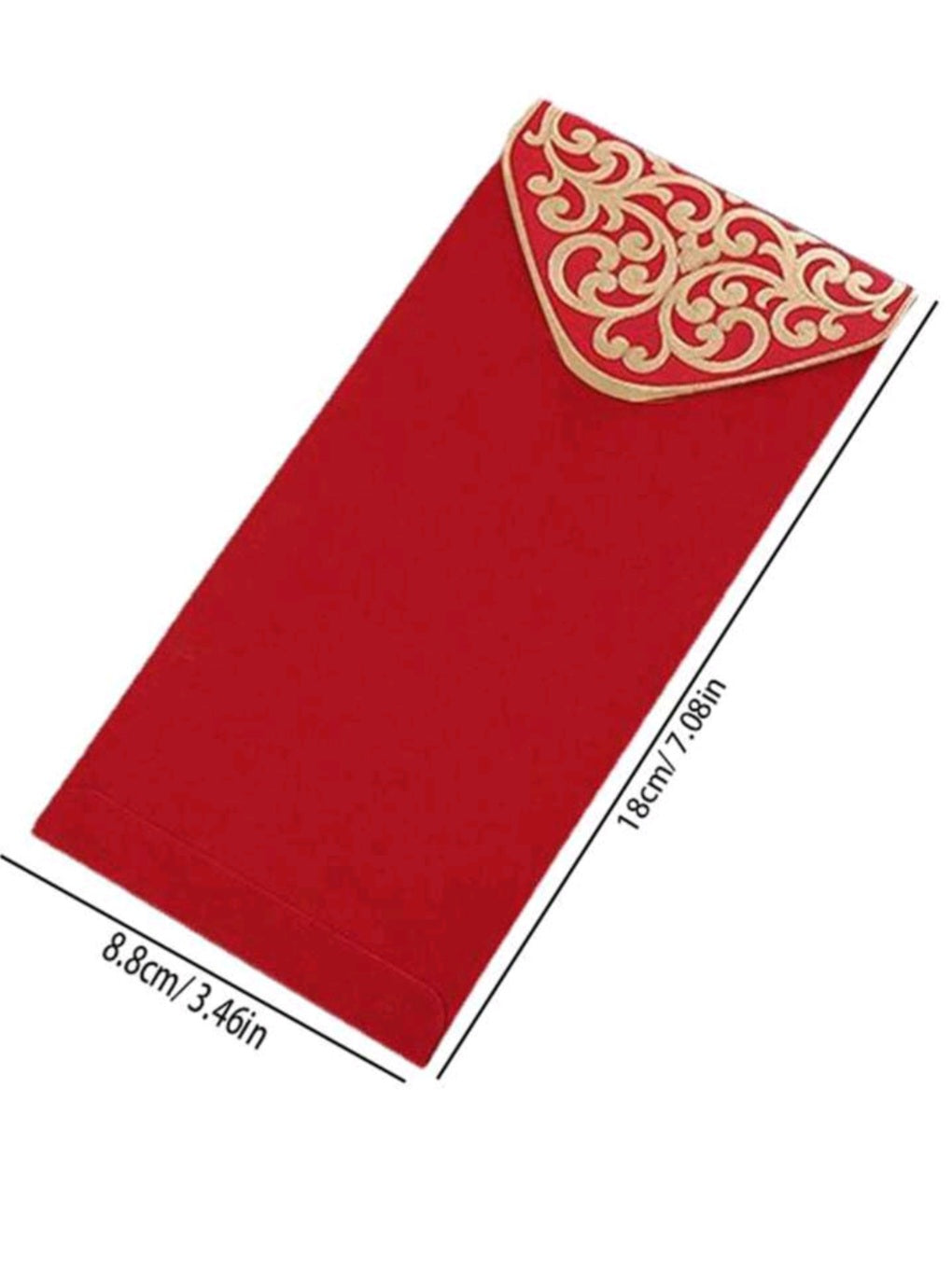 Red & Gold envelopes - pack of 10