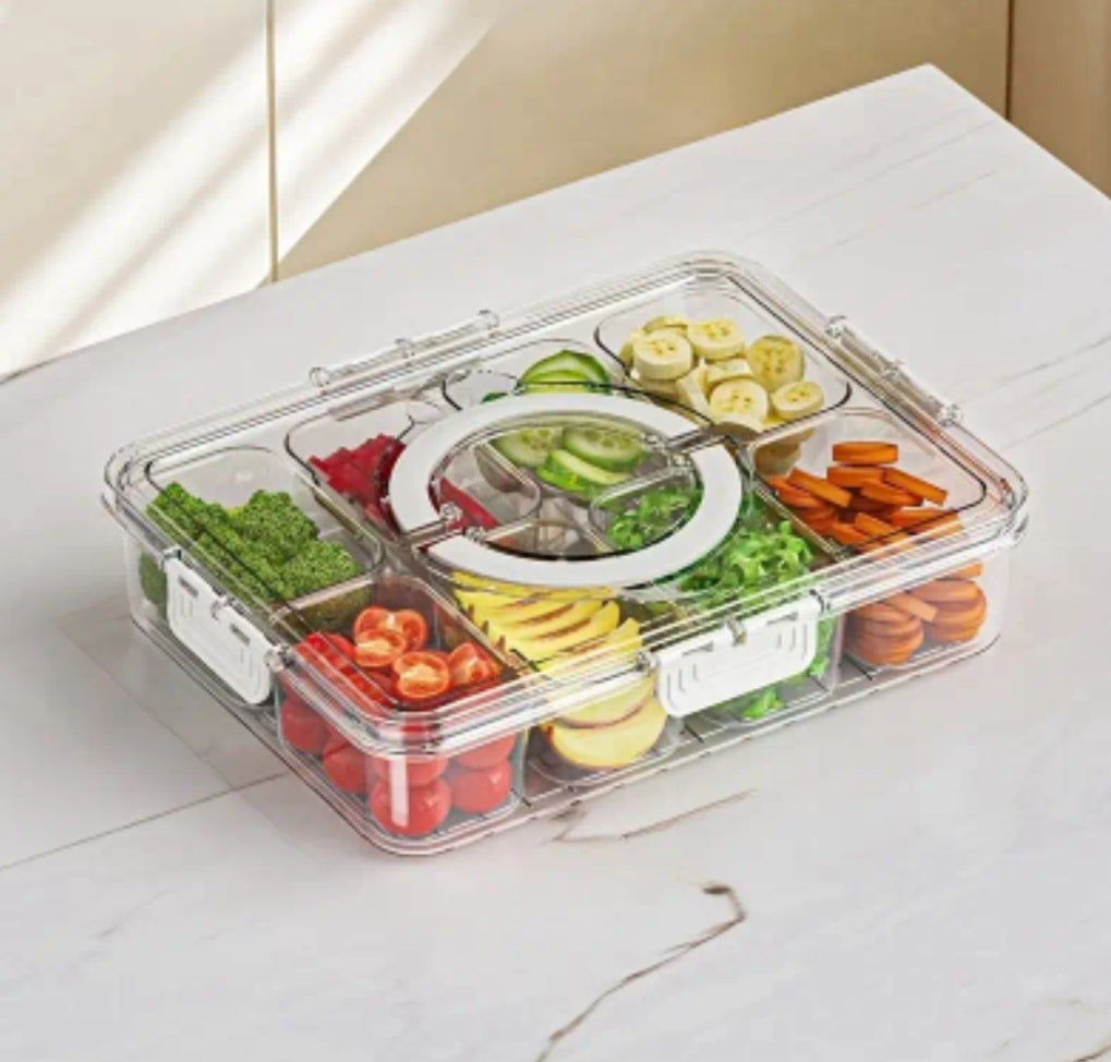 8 compartment snack box