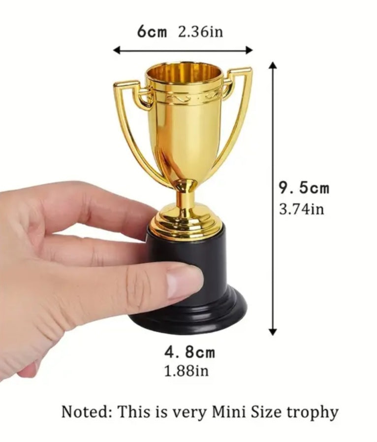 Mini Plastic Trophy 1 pc