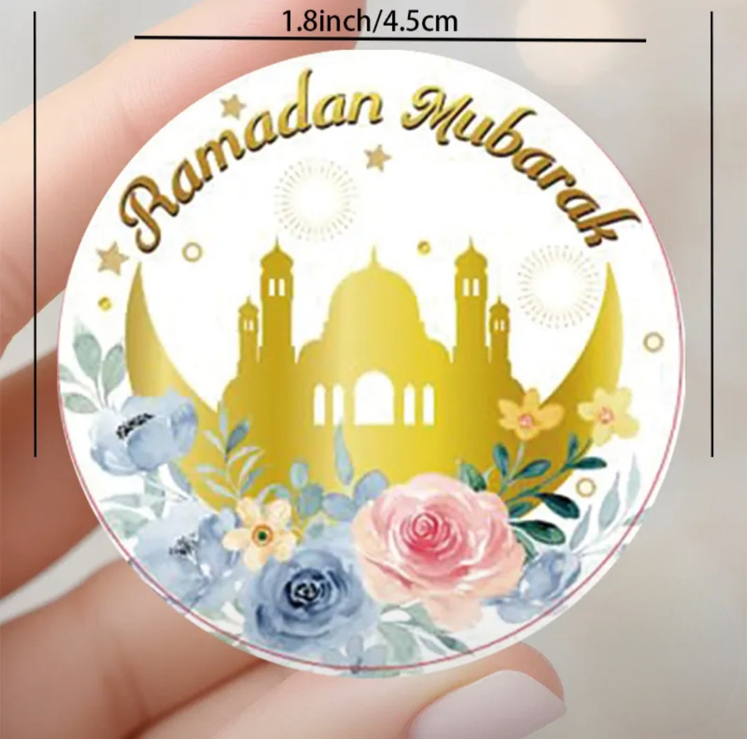 Ramadaan Mubarak Stickers - 24 pack