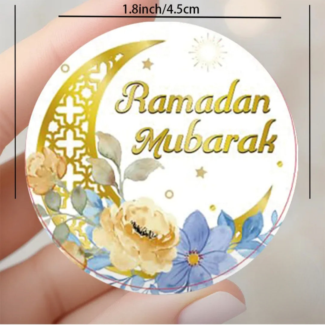 Ramadaan Mubarak Stickers - 24 pack