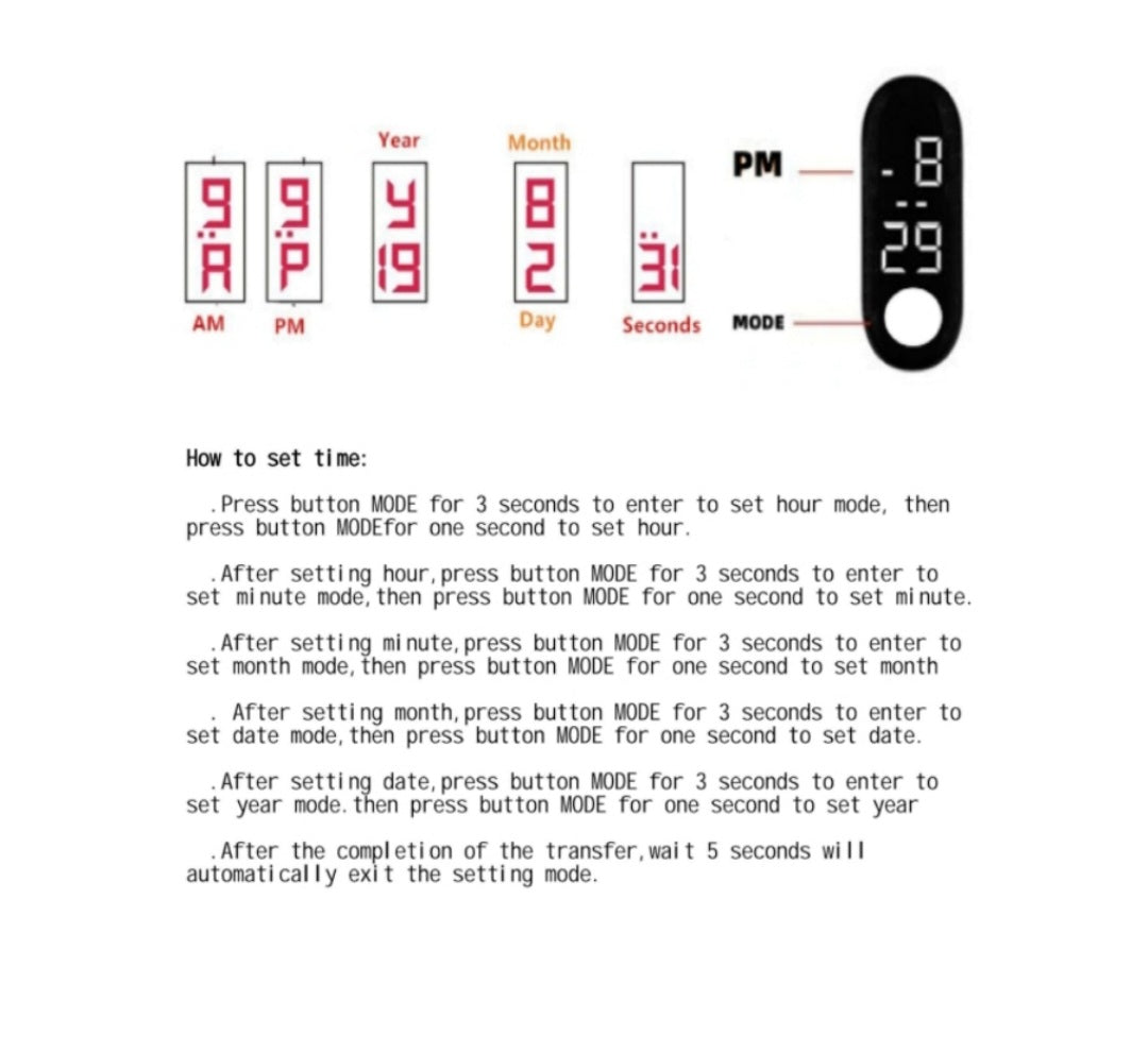 Kids digital watch