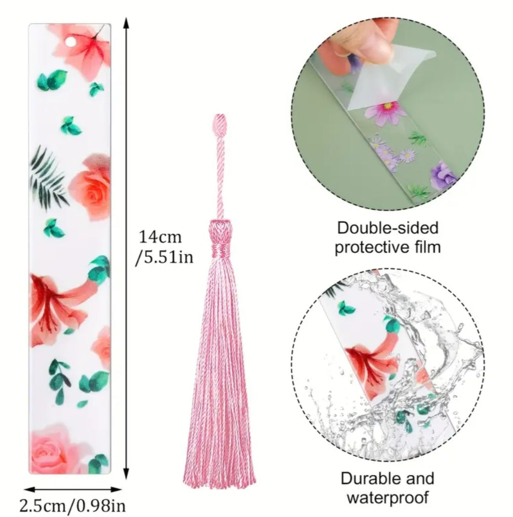 Plastic printed bookmarks - 10 pc