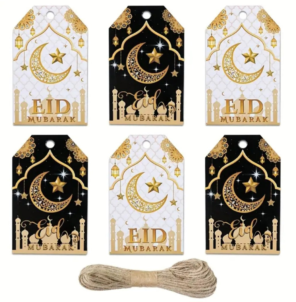 Eid Mubarak Tags - pack of 20