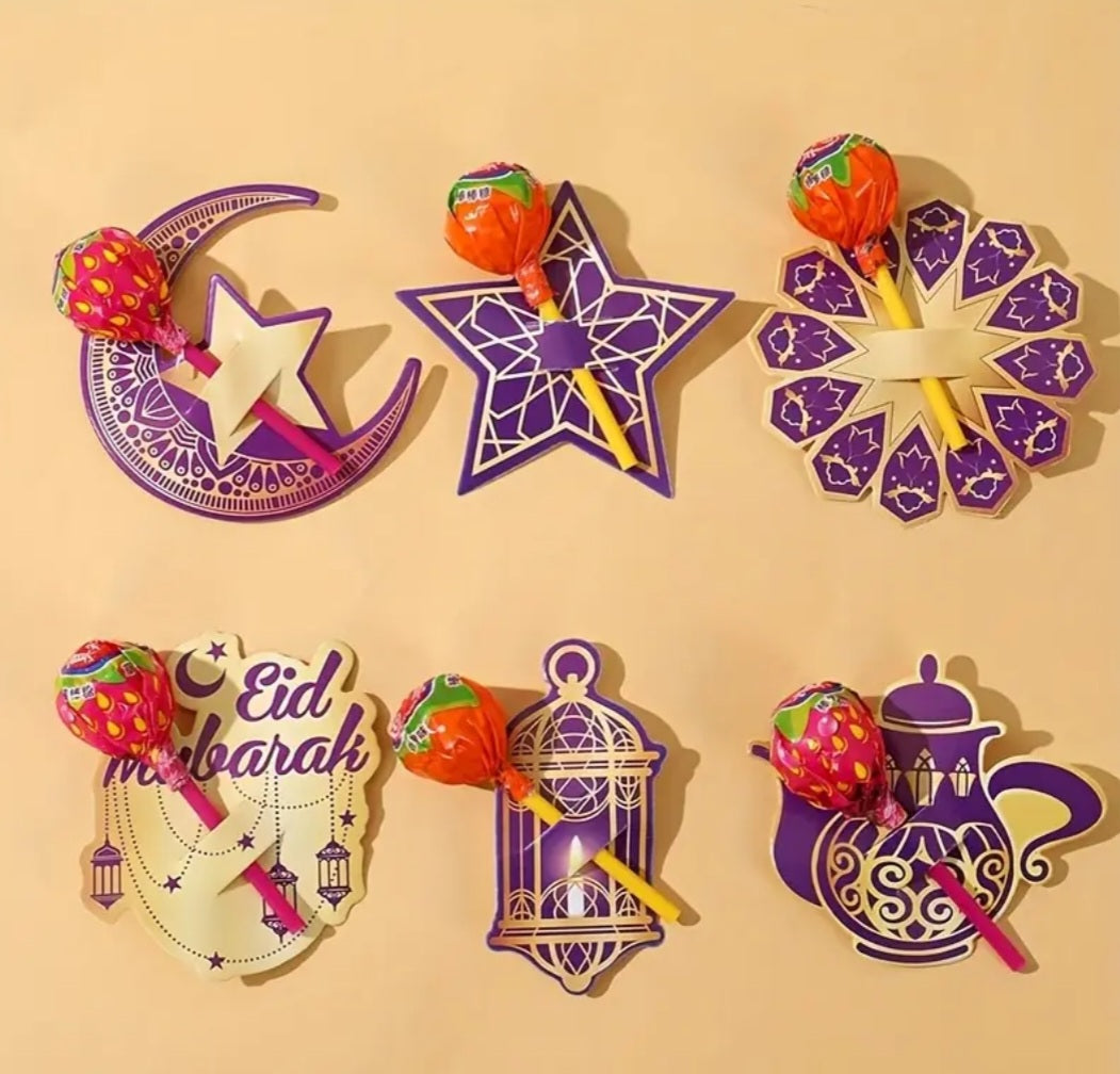 Eid lollipop holders - pack of 12