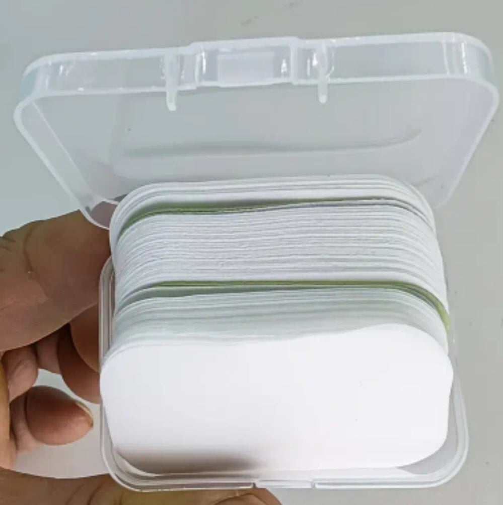 Unscented soap sheets in small box - 139 sheets/box