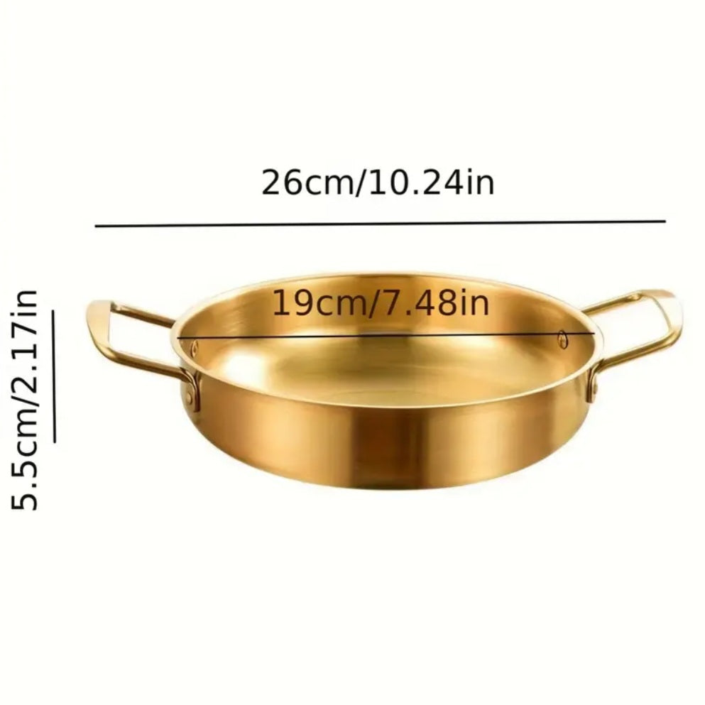 Stainless steel gold pot