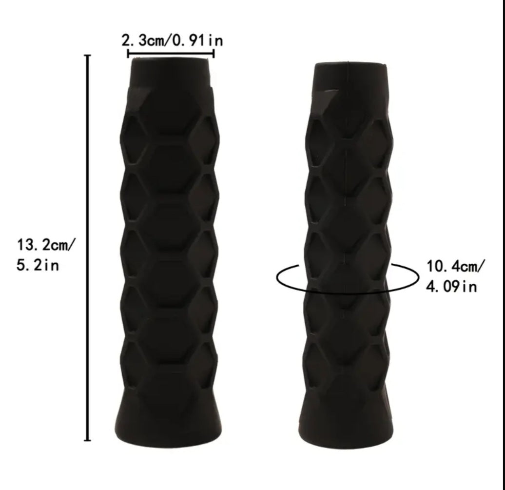 Black silicone padel grip