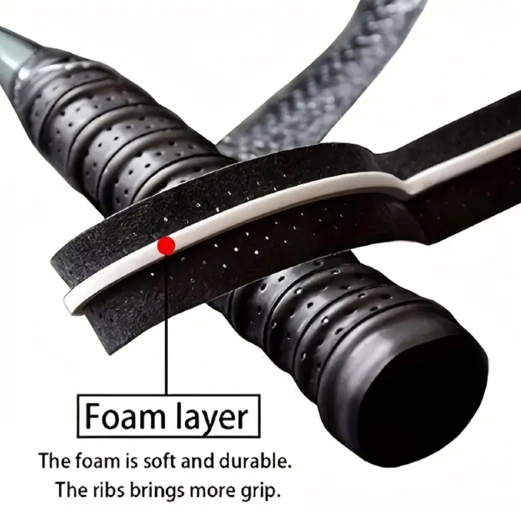 Padel Bat Padded Overgrip - 1 pc: Black
