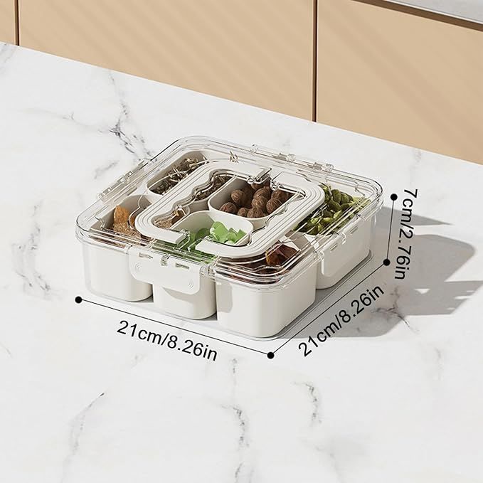 6 division snack box