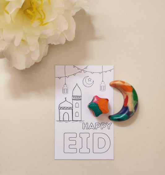 Eid Moon & Star Crayon Set