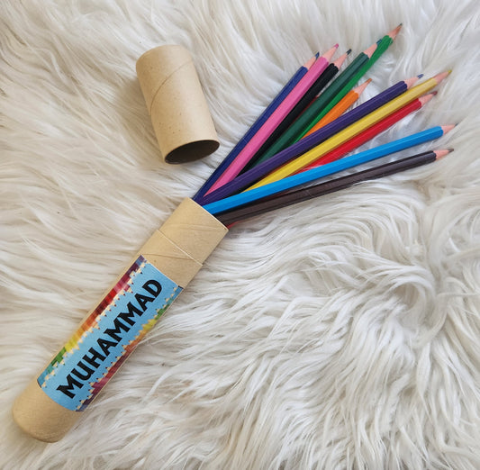 Personalized Color Pencil Tube -  Set of 12