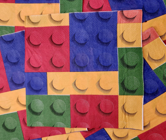 Lego Print Serviettes- Pack of 20