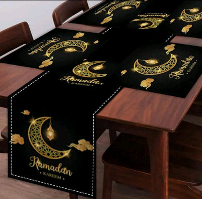 Ramadan Kareem Runner & 4 placemats