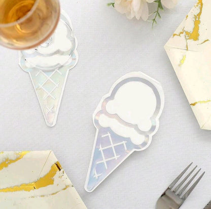 Ice Cream Shaped Serviettes - Pack of 20