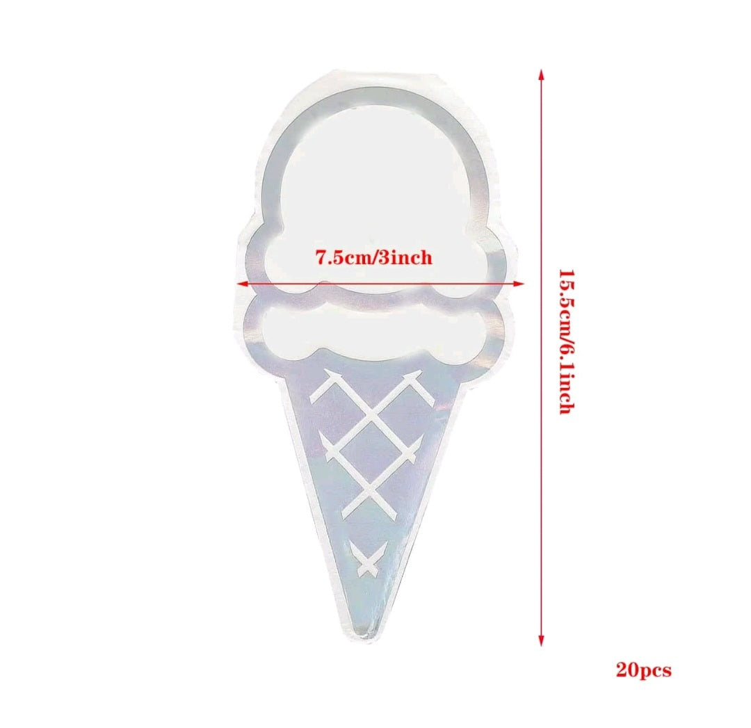 Ice Cream Shaped Serviettes - Pack of 20