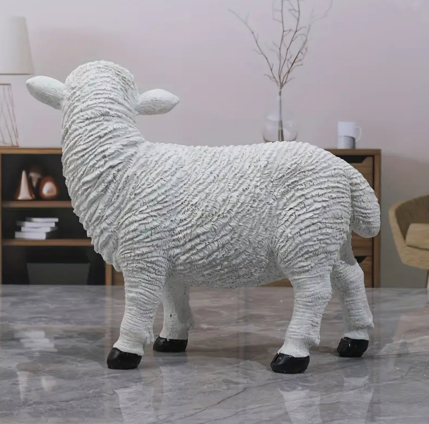 Large Sheep Figurine 30cm