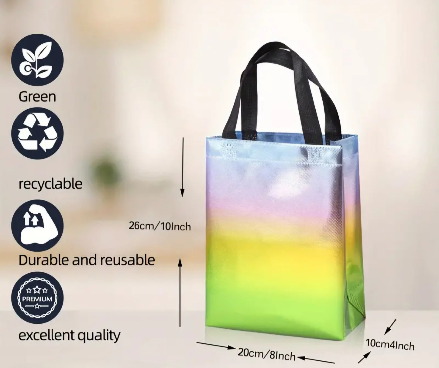 Metallic Shopper Bag Holographic