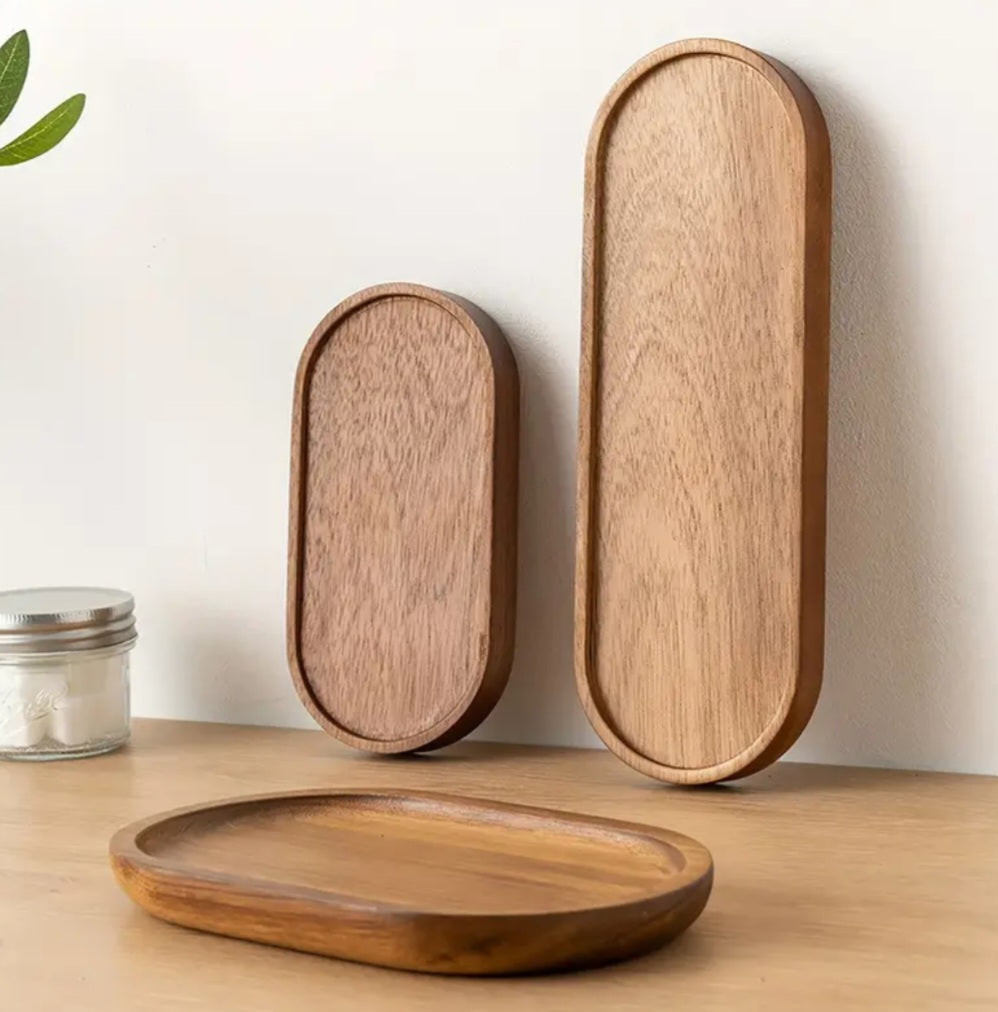 Oval Wooden Tray