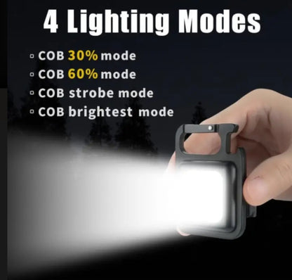 USB charging light keychain