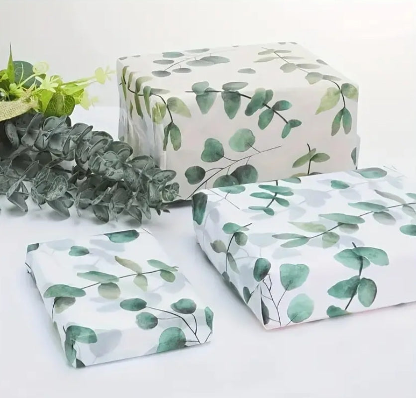 Eucalyptus Print Gift Wrap