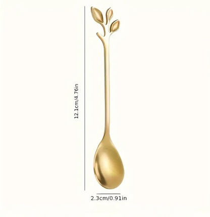 Gold leaf spoons - 10 pcs