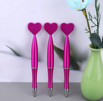 Pink Heart Pens