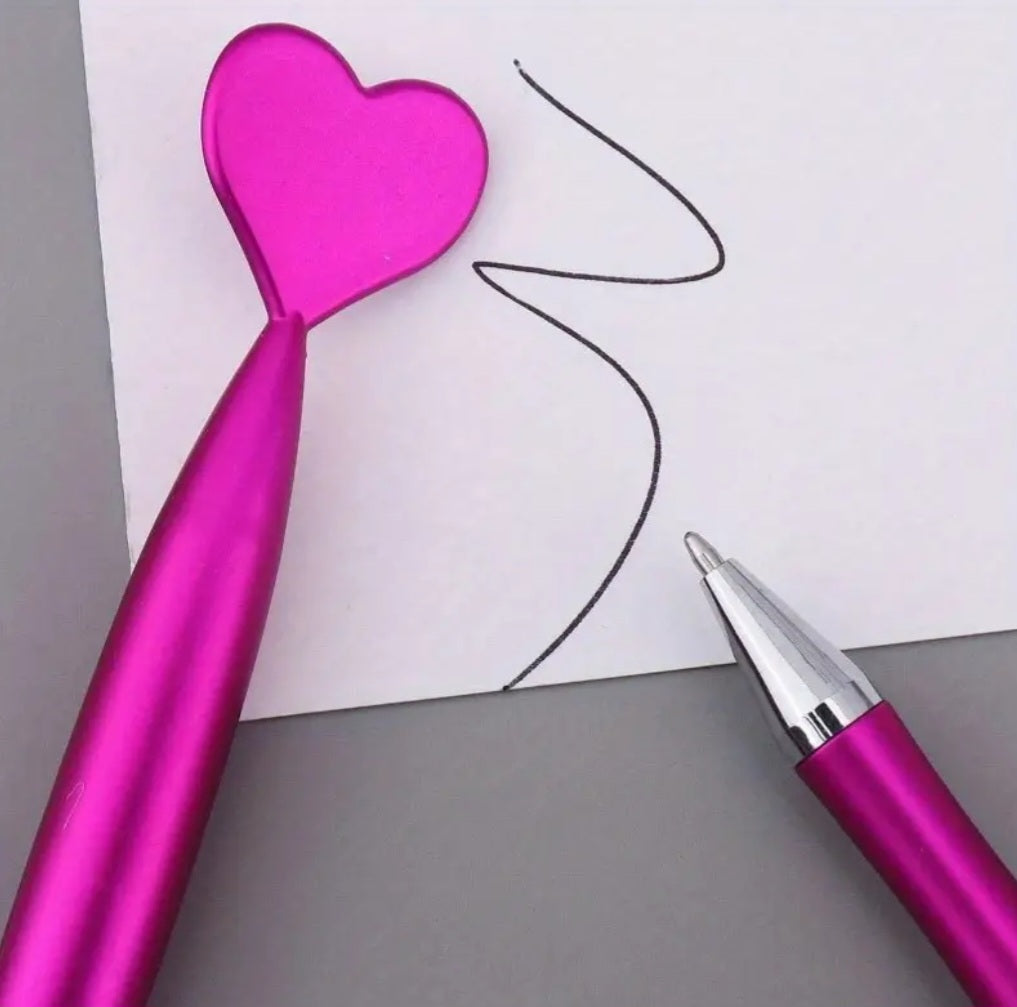 Pink Heart Pens