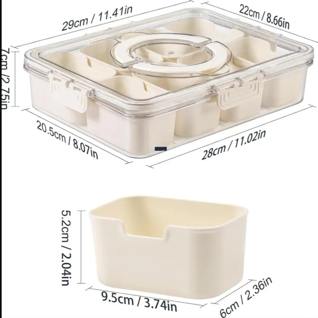 8 compartment snack box