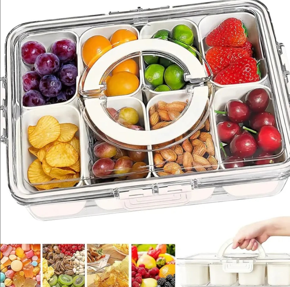 8 compartment snack box