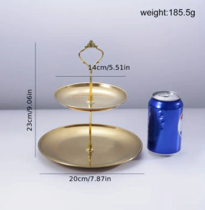 Gold 2 tiered mini stand