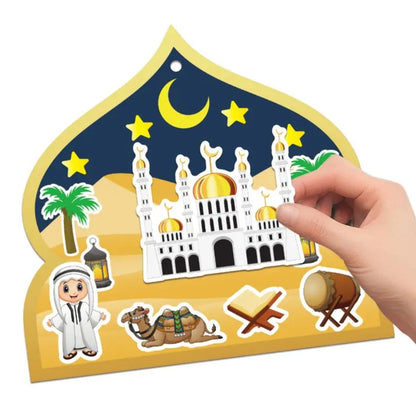 Ramadaan sticker activity cards - 12 cards + 12 sticker cards