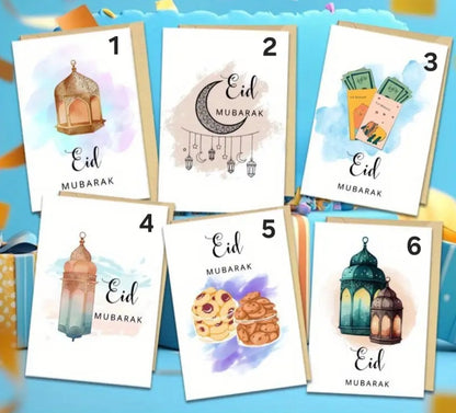 Eid Mubarak Card + Plain Envelope