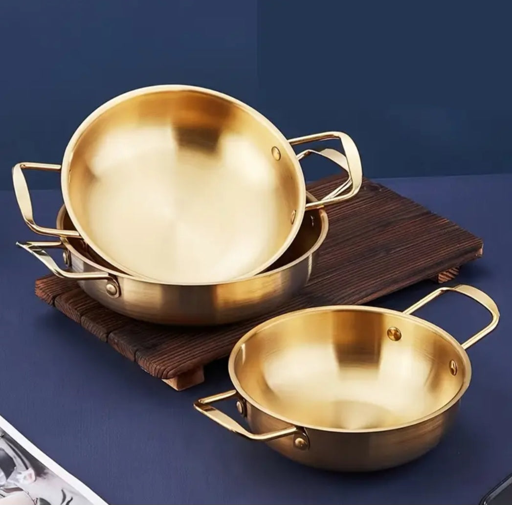 Stainless steel gold pot