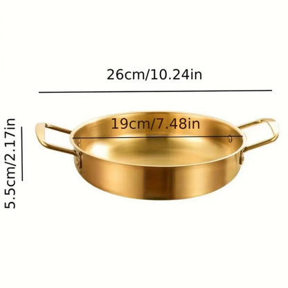 Stainless steel gold pot