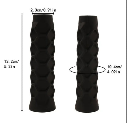 Black silicone padel grip