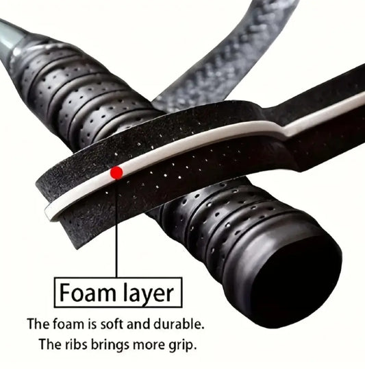 Padel Bat Padded Overgrip - 1 pc: Black