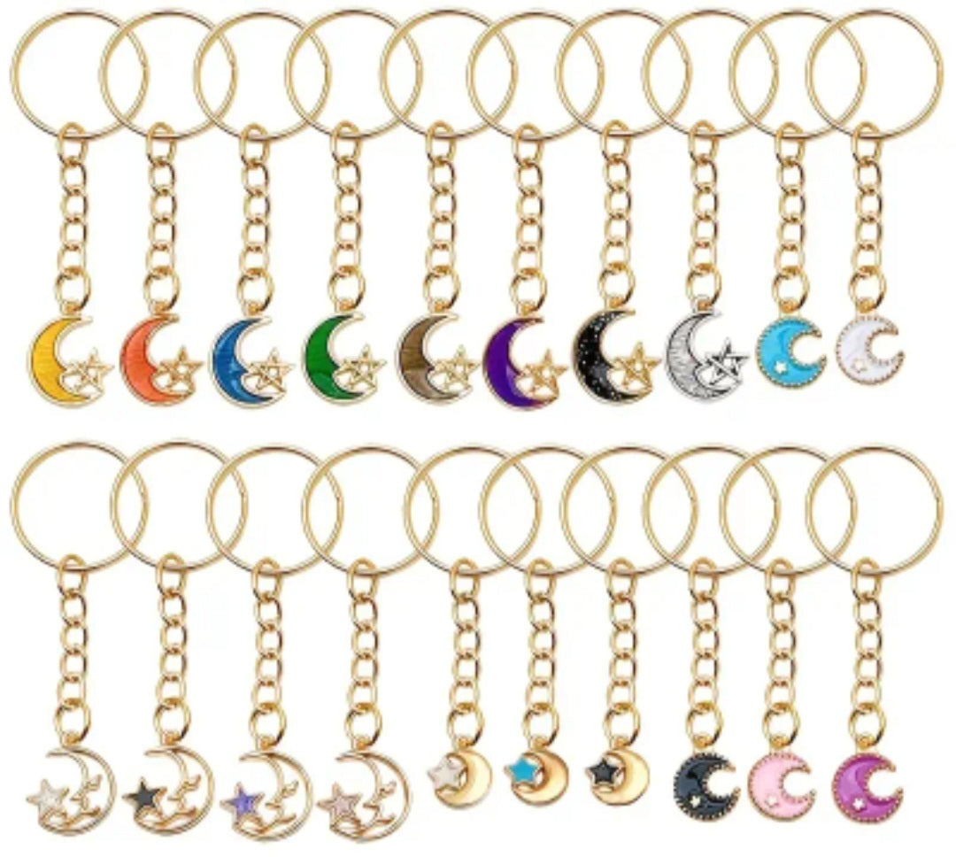 Moon keyring - 1 pc at random