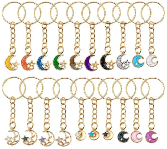Moon keyring - 1 pc at random