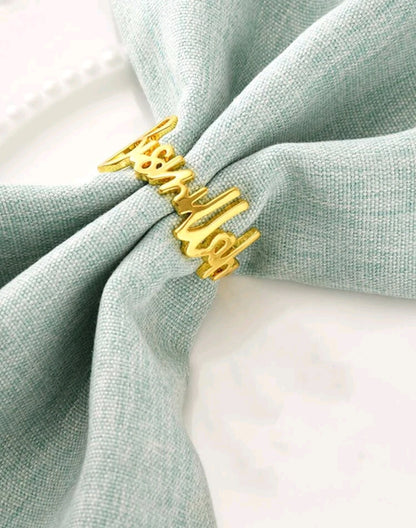 Bismillah Napkin Rings - set of 6